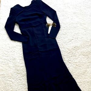 MNG Mango Long Sleeve Gown Formal Dress
